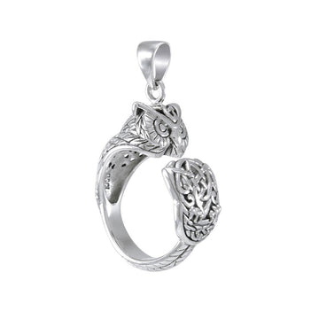 Sterling Silver Celtic Owl Pendant TPD4860 - Jewelry